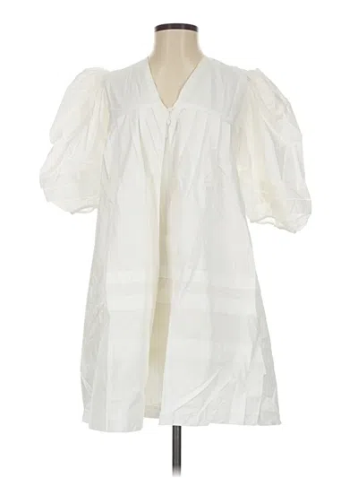 Pre-owned Mable Casual Dress In White