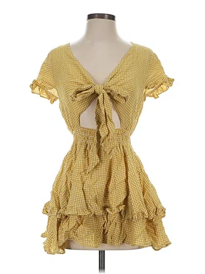 Pre-owned Mable Casual Dress In Yellow