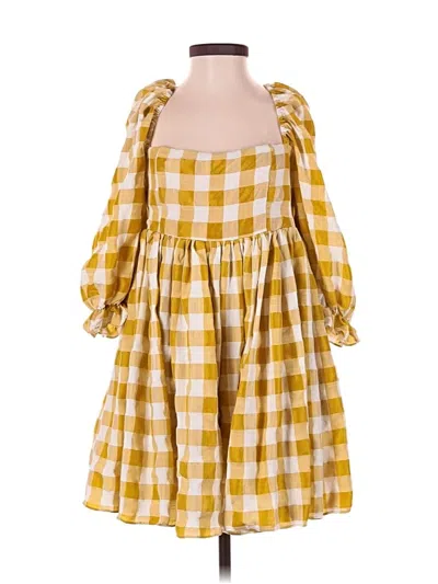 Pre-owned Mable Casual Dress In Yellow
