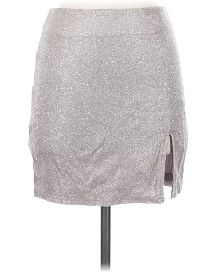Pre-owned Mable Casual Skirt In Silver