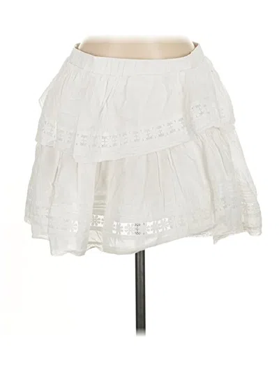 Pre-owned Mable Casual Skirt In White