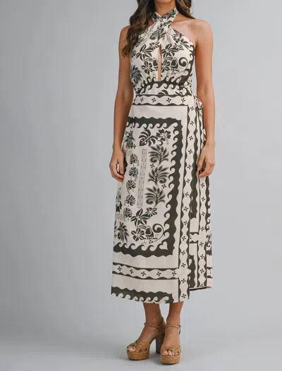 Mable Caymans Dress In Brown In Neutral