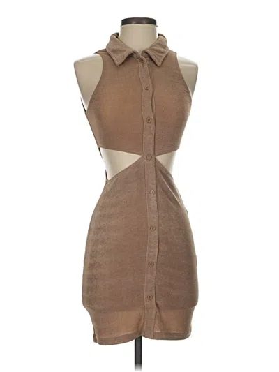Pre-owned Mable Cocktail Dress In Brown