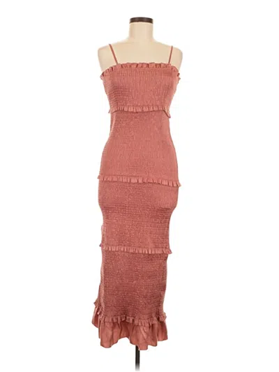 Pre-owned Mable Cocktail Dress In Brown