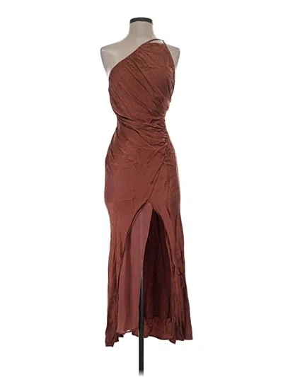 Pre-owned Mable Cocktail Dress In Brown