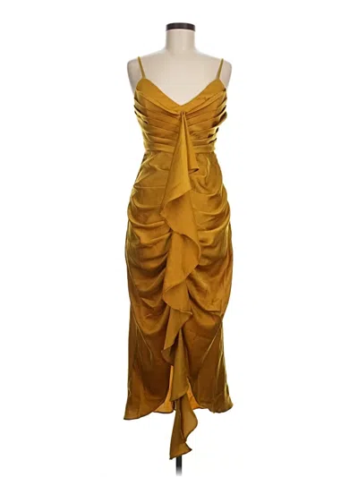 Pre-owned Mable Cocktail Dress In Gold