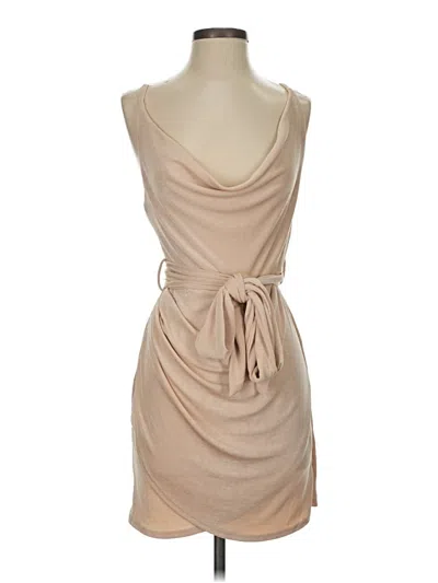 Pre-owned Mable Cocktail Dress In Tan
