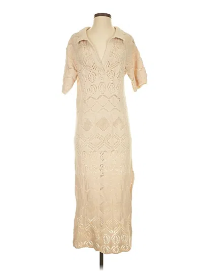Pre-owned Mable Cocktail Dress In Tan