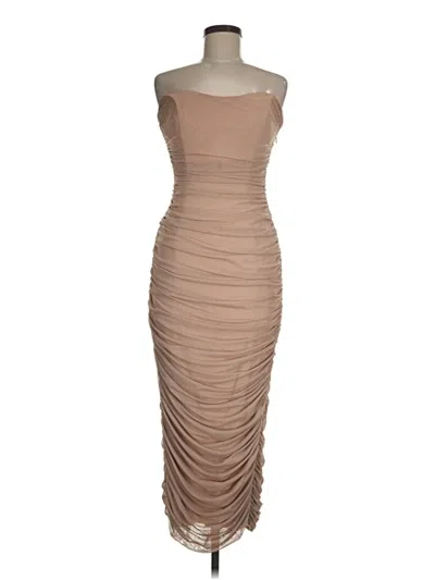 Pre-owned Mable Cocktail Dress In Tan