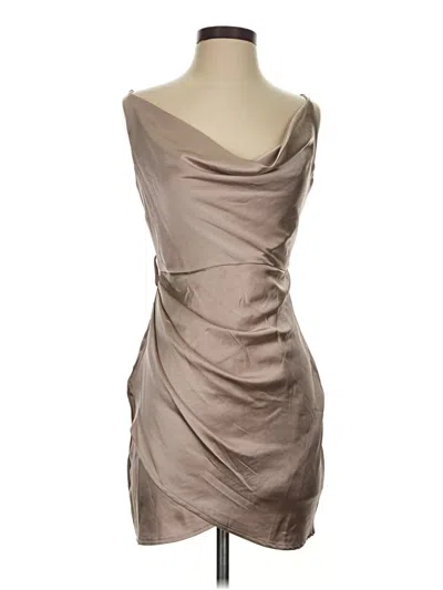Pre-owned Mable Cocktail Dress In Tan