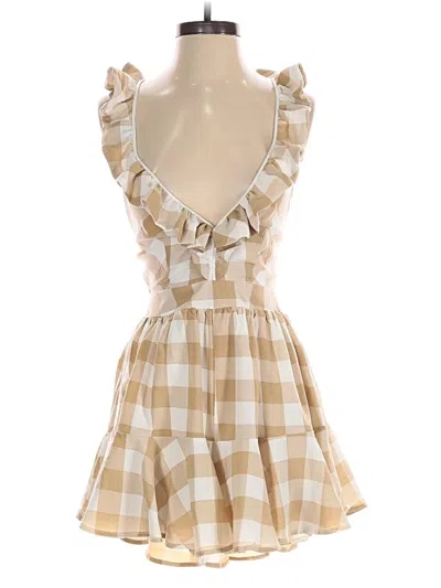Pre-owned Mable Cocktail Dress In Tan