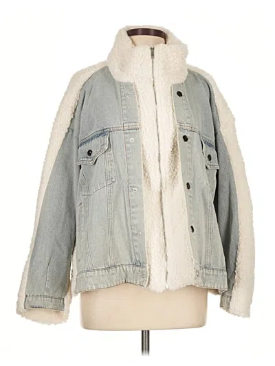Pre-owned Mable Denim Jacket In Gray