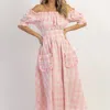 MABLE DREAMSTATE GINGHAM MAXI DRESS