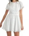 Mable Dulcie Mini Dress - White In White