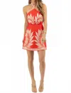 Mable Esme Print Mini Dress In Red In Red