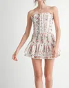 Mable Corset Top And Skort Set Rose In Pink