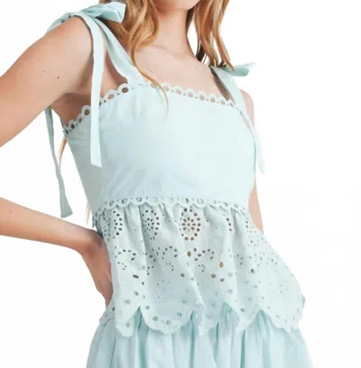 Mable Ira Top In Aqua