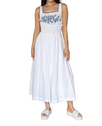 Mable Julie Dress In White