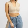 MABLE KNIT SELF WRAP CROP TOP