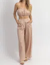 Mable Let's Bounce Bubble Top Set In Mauve In Pink