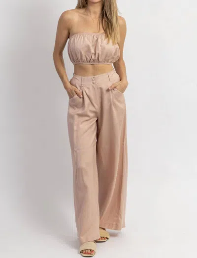 Mable Let's Bounce Bubble Top Set In Mauve In Pink