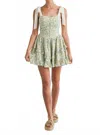 Mable Little Bit Of Sunshine Floral Mini Dress In Lime Multi In Multi