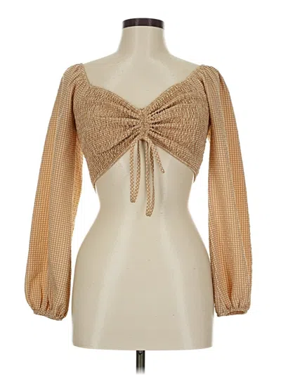 Pre-owned Mable Long Sleeve T-shirt In Gold