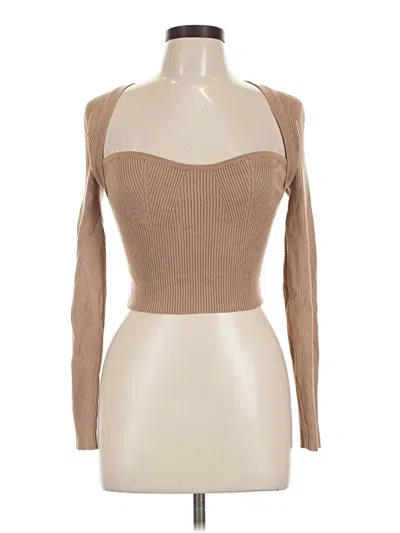 Pre-owned Mable Long Sleeve T-shirt In Tan