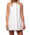 Mable Margot Mini Dress In Off White In Yellow