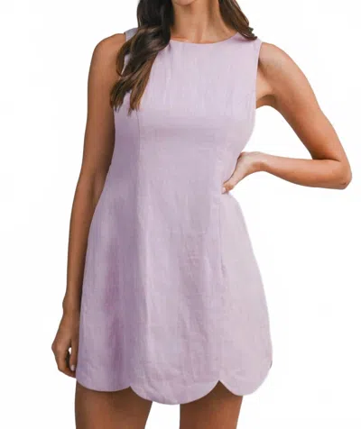 Mable Marianne Mini Dress In Lavender In Purple