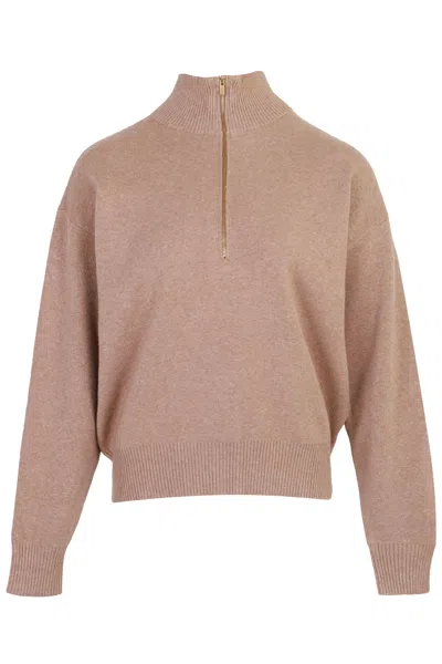 Mable Marina Knit Sweater Lt Mocha