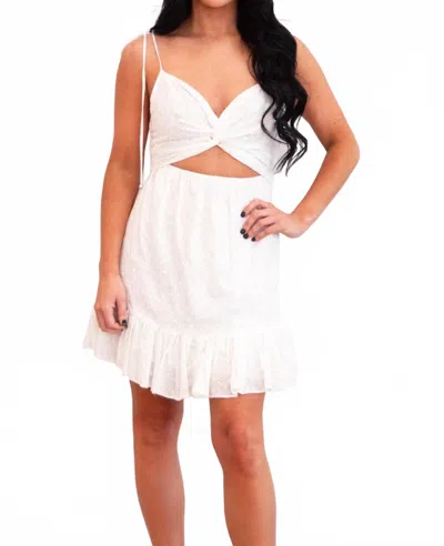 Mable Memphis Eyelet Cutout Dress In White