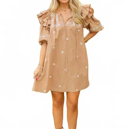 Mable Millie Dress In Mocha