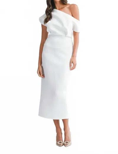 Mable Olivia Dress In White