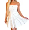Mable Open Back Dress In Off White In White