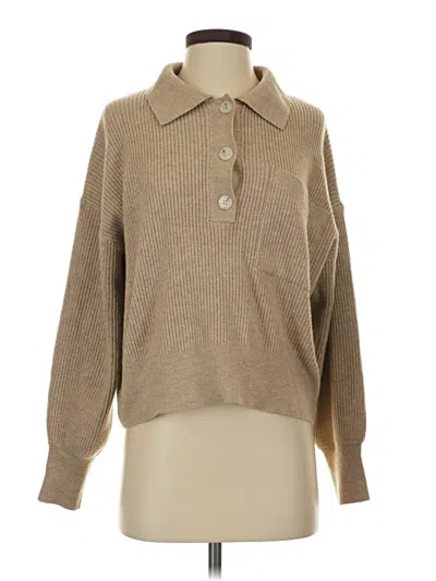 Pre-owned Mable Pullover Sweater In Tan
