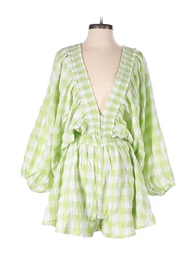 Pre-owned Mable Romper In Green