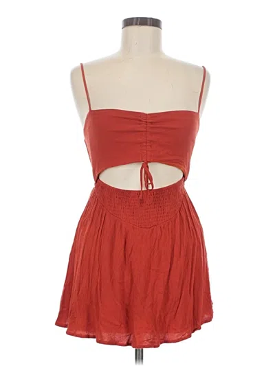 Pre-owned Mable Romper In Red