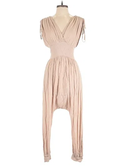 Pre-owned Mable Romper In Tan