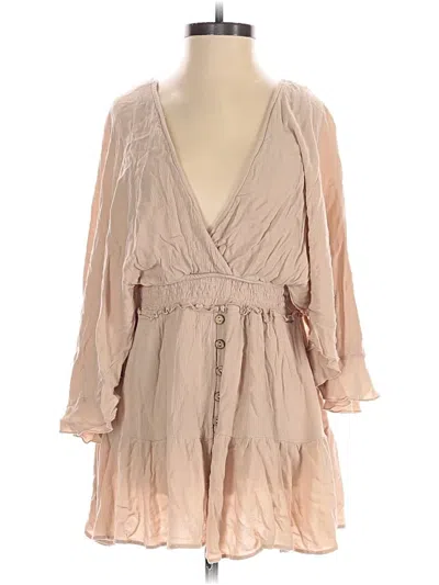 Pre-owned Mable Romper In Tan