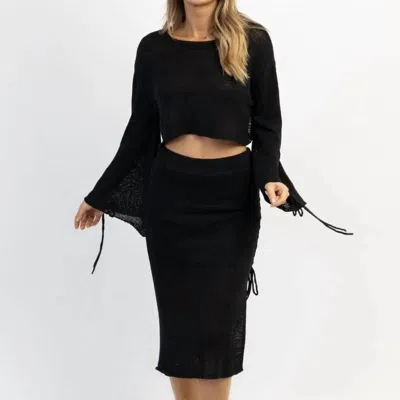 Mable Santa Luz Skirt Set In Black