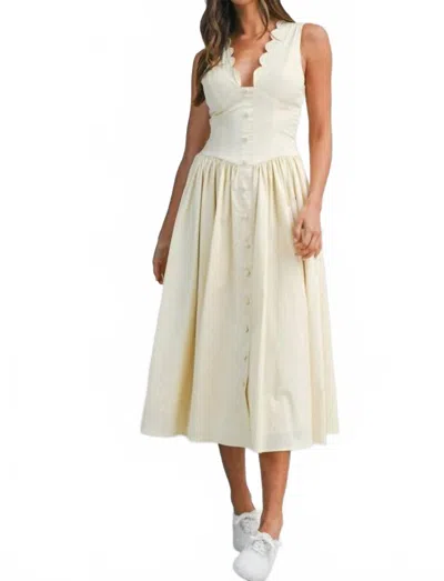 Mable Serena Dress In Off White In Neutral