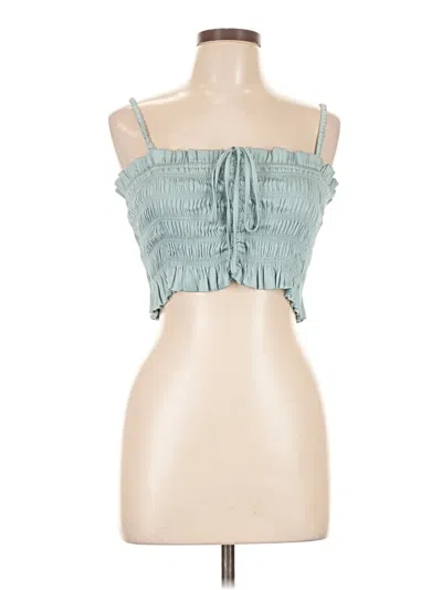 Pre-owned Mable Sleeveless Blouse In Teal