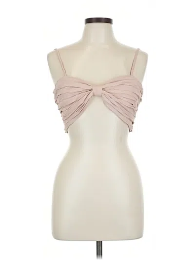 Pre-owned Mable Sleeveless Top Pink Sweetheart Neckline Tops