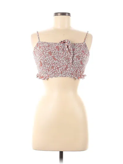 Pre-owned Mable Sleeveless Top Red Strapless Neckline Tops