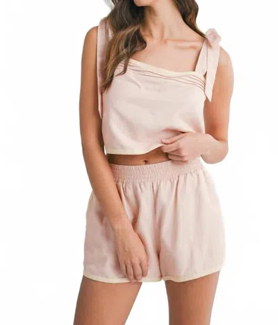 Mable Somerset Contrast Strap Top In Pink