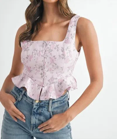 Mable Spring Fling Corset In Pink