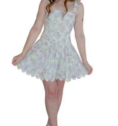 Mable Sweet Summer Songs Dress In White In Gray