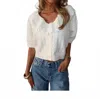 Mable Tea Time Button Front Cardigan In White In White