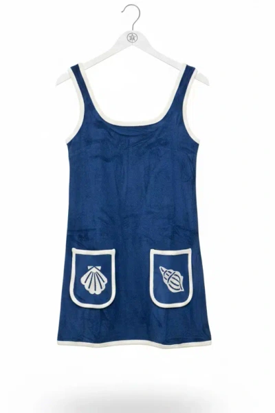 Mable Terry Mini Dress Navy